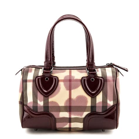 burberry heart bag|handbag original Burberry bag.